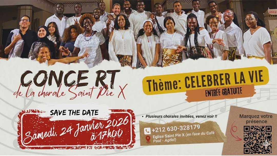 La Chorale Saint Pie X en concert à Rabat